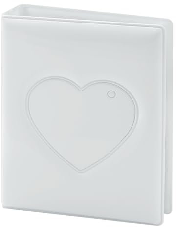 GLADFRESIT 32 Taschen Mini-Fotoalbum mit Anhänger, hohles Herz-Idol-Album, Karten-Organizer, Kpop Fotokartenhalter Binder für Polaroid-Foto, 7,6 cm