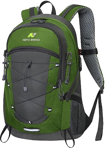 VERTAST Wanderrucksack 40L, Wasserdichter Rucksack mit Regenschutzhülle Leicht Trekkingrucksack Reiserucksack für Wandern Klettern Camping Outdoor Herren Damen, Grün-B