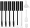 Empty Mascara Tube and Wand 6PCS Mascara Tube Set, 10ml Mascara Bottle and Wand Empty,Empty Mascara Tube with 6PCS Rubber Inserts,3PCS Dropper and 3PCS Funnels Avoid Leaking for DIY Eyelash Growth