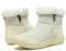 Winterstiefel Damen Wasserdicht Warm Winterschuhe Plush Gefütterte Schneestiefel Winter Kurzschaft Rutschfeste Stiefel Boots Flach Reisweiß 41 EU