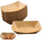 GBKDQQ 100 Stück Fingerfood Schalen 167x120x6 mm Snackschalen aus Kraftpapie, Abbaubar Pommesschalen aus Pappe, Currywurst Schale, Pappschale, Einweggeschirr für Fingerfood Chips