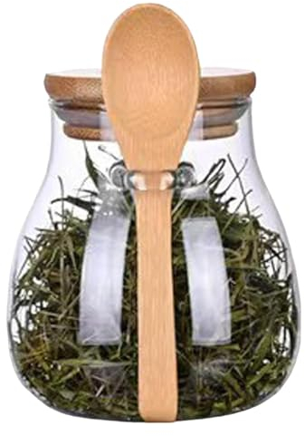 Azucarero Con Tapa y Cuchara, Recipiente Hermético Para Alimentos | Contenedor de Azúcar y Especias Con Cierre de Seguridad Para Harina