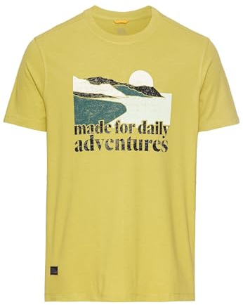 camel active Herren T-Shirt mit Print aus Organic Cotton