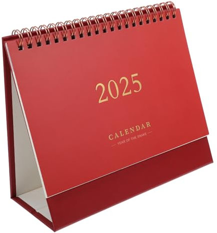 OHPHCALL Tischkalender Mit Spiralbindung Hochwertiger Bürokalender Im Modernen Design Für Notizen Ideen Und Termine Perfekter Begleiter Für Office Und Home-office