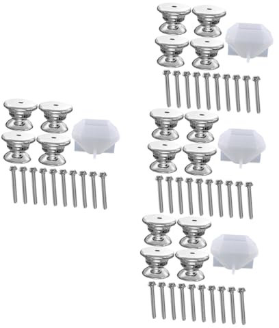 HOODANCOS 4sätze Ziehgriff Form Für Wiederverwendbare Knopf Form Mit Basen Und Schrauben Für Kreative Möbelgestaltung Für Anfänger Und Profis