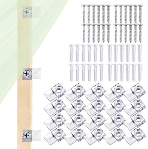 Spiegelhalter-Clip, Glashalter-Clip-Set – Spiegel-Clip, Spiegel