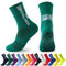 MPXEAVG 3 Paare Socken Fussball, Grip Socken Fußball, Fußballsocken Herren Damen, Rutschfeste Sportsocken für Fussball Basketball Laufen(Grasgrün)