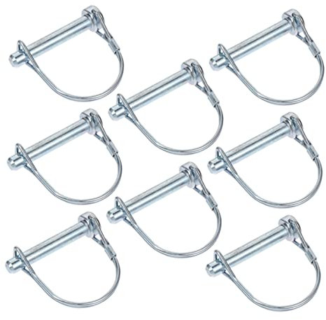 SWOOMEY Van Locks 8pcs D-type Safety Coupler Pin Trailer Hitch Pin Retainer Clip Heavy Duty for Farm Courtyard Garden Use Safety Pin