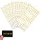 YUXIANLB 8 Blatt Scrapbook Supplies Buchstaben Aufkleber Sticky Letters Iron On Gold Buchstaben Niedliche Aufkleber Buchstaben Schablonen Brief Aufkleber Vinyl Buchstaben Aufkleber Kleine