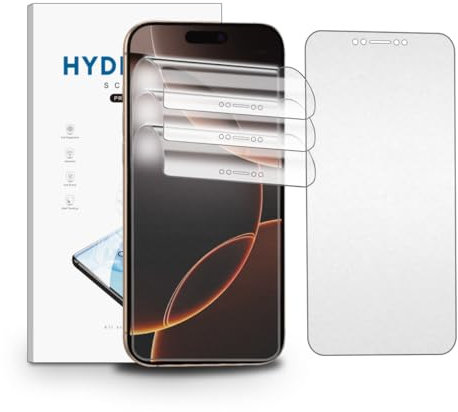nvskvd Matt Hydrogel Folie für iPhone 16 Pro Max, 3 Stück Entspiegelte TPU Schutzfolie Flexible Displayschutzfolie Display Blendschutz, Anti-Fingerabdruck