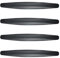 Duronge 4 PCS Universal Car Bumper Protector, Carbon Fiber Black, PVC, Anti-Scratch, Front & Rear Bumper Guard
