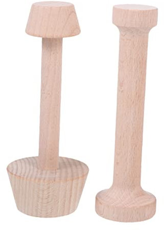Cabilock 2stücke Holz Teigschieber Für Eierkuchen Und Törtchen Backen Doppelseitige Diy Backform Muffinform Aus Natürlichem Holz Für Bäckereibedarf Haushaltsbackform