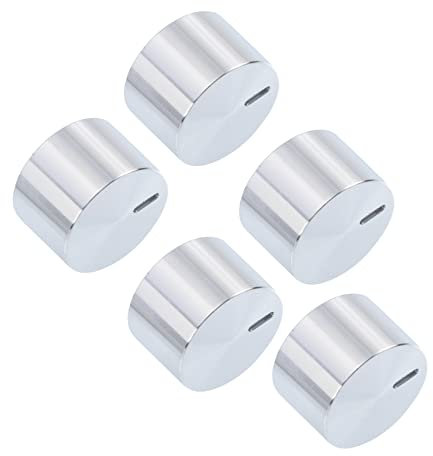 FUNNETOYU 5pezzi Pomelli Per Controllo Bruciatore Alluminio Manopole Per Cucina Compatibili Con Forni Gas Sostituzione Facile e Resistente Design Elegante e Pratico