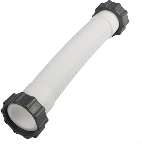 Besttoolifes Tuyau de rechange pour piscine hors sol de 30,5 cm de diamètre - Tuyau de raccordement de pompe de filtre de piscine - Blanc - Tube court - Système de circulation d'eau - 30 cm