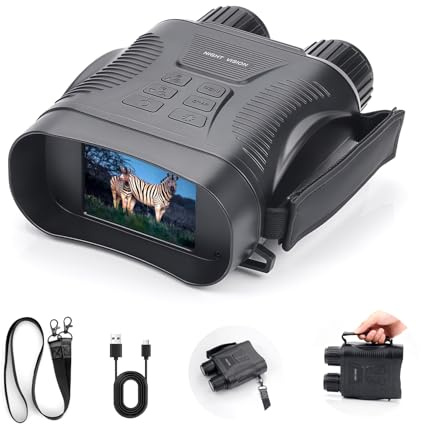 Night Vision Goggles 4K Night Vision Binoculars Adults, Gifts for Men Him Husband Dad 2000mAh Fast Charging Battery,2.8'' HD Screen,2700FT Viewing Range for Camping Hunting & Security
