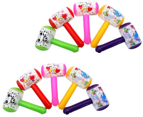 HOOTNEE 8 Piezas Martillo Inflable Campana Juguete de Martillo Inflable de PVC Color Aleatorio Accesorios para Fiestas Cumpleaños y Juegos en Piscina Diseño Seguro y Color Aleatorio