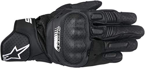 Alpinestars Handschuhe SP-5 Leder Motorrad Sporthandschuh schwarz,L