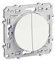 bouton poussoir double 10 a - blanc - fixation par vis - schneider odace