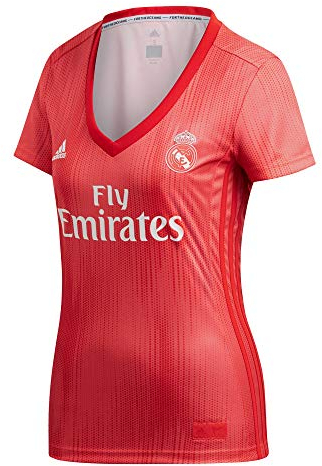 adidas Madrid Third Maillot de Football Femme, Real Coral/Vivid Red, FR : XS (Taille Fabricant : XS)