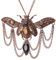 UltraScarab Beetle Steampunk Necklaces Classic Victorian Punk Mens Womens Jewellery Chain and Pendant Copper Antique Style Vintage Cosplay