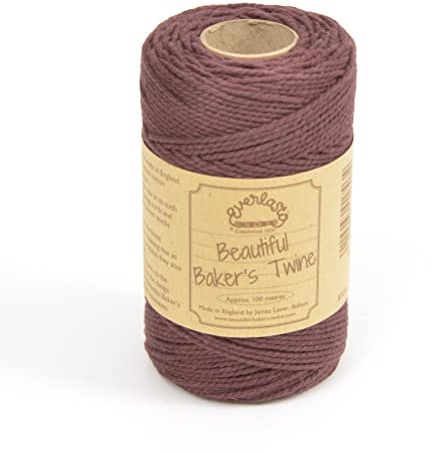 EVERLASTO Ficelle en Coton Solide Marron 2 mm Environ 100 m