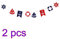Amosfun Banner Anker Schiff Rettungsring Form Girlande Nautische Maritime Deko Hängen Deko für Geburtstag Hochzeit Party 2 Stück (Blau und Rot)
