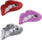 EvaGO 3 Pieces Silver Red Pink Mouth Patches Lips Embroidered Sequins Lips Punk Patches for Clothing Jeans T-Shirt DIY Motif Applique-Lips(3 Colors)