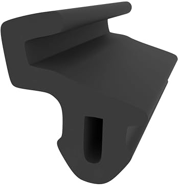 Lippendichtung für Fensteranschlag - Schwarz - 4 m - Fensterdichtung | Fensterdichtung für Fensteranschlag - Gummidichtung - Ersatzprofil - Anschlagdichtung und Dichtprofil für Fensterrahmen