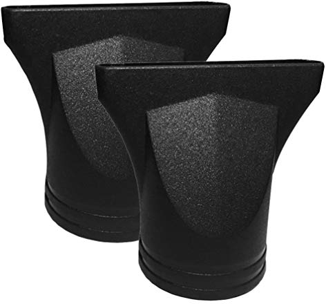 Healifty - Ugello per asciugacapelli professionale, riutilizzabile, universale, diffusore per parrucchiere, per uso domestico, 2 pezzi, colore nero