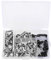 158Pcs Kit bulloni per carenatura universale per motocicli Viti di fissaggio Kit di montaggio per bici sportive Rondelle Dadi Viti Clip Assortimento(Tramutante)