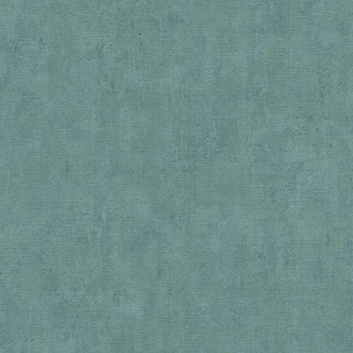 Tapeten einfarbig Tapete 380244 38024-4 Cuba A.S. Création Tapete für Büro Diele/Flur | Blau Grün | 10,05 x 0,53 m