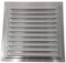 Griglia di ventilazione in metallo da 15 x 15 cm, con zanzariera, per esterni ed interni (15 x 15 cm, zincata)