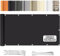 WEALSFUN Balkon Sichtschutz Balkonabdeckung (390Größen & 8 Farben) Balkonverkleidung Ohne Bohren blickdichte Wind UV-Schutz mit Ösen Kabelbinder Kordel,75X600CM Schwarz
