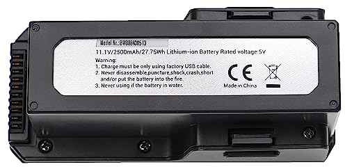 vhbw Akku kompatibel mit SJRC F11 GPS Drohne Multicopter Quadrocopter (2500mAh, 11,1V, Li-Polymer, Schwarz)