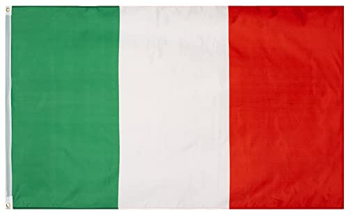 MUWO Flagge Nations Together 90 x 150 cm Nationalmanschaften, doppelseitige Gartenflagge, wetterfeste Fanflagge, Fußballflagge Polyester Länderfagge Deutschland mit Ösen (Italien)