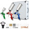 COSTWAY HVLP Air Spray Gun Set with 1.0mm 1.4mm 1.7mm Nozzle, 3pcs Auto Gravity Feed Spray Gun with Air Regulator & 100CC/1000CC Aluminum Cup, Automotive Paint Spray Guns for Car Furniture Primer