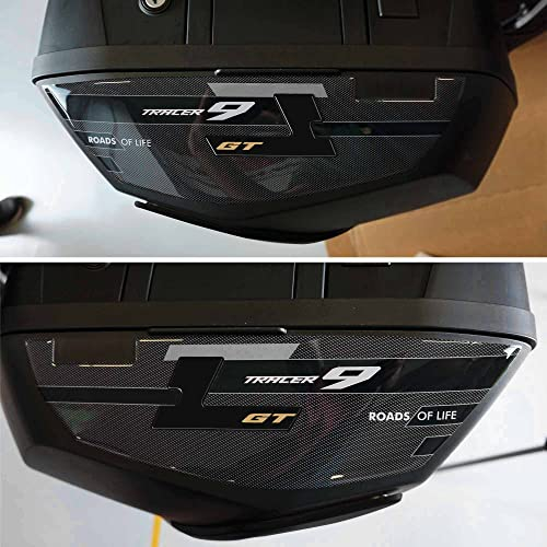 labelbike - 3D Aufkleber aus Harz für Motorrad Seitentaschenschutz kompatibel mit Yamaha Tracer 9 GT Gold