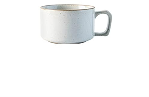 PSVOD Taza de Cristal de gres, Vaso de café, Taza de té, Taza de Agua de Leche, Taza de Marca, Taza de café con Leche, Taza de Desayuno, Postre, Plato for Beber Conveniente