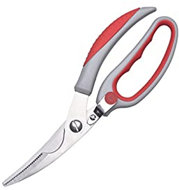 Küchenschere, Geflügelschere – robuste Küchenschere zum Schneiden von Huhn, Geflügel, Wild, Knochen, Fleisch – Zerkleinern von Lebensmitteln – federbelastet