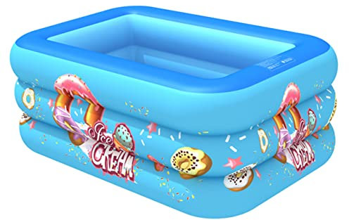 Toddmomy Piscine Gonflable Garçon et Filles Matelas à Eau Jouet de Piscine 120 Cm PVC Deux Couches pour Baignade et Jeux d'Été à la Maison