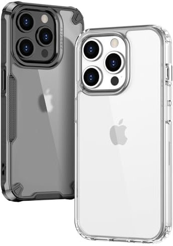 Kepism for iPhone 15 Pro Case Clear, [No Yellowing] 2PCS Shockproof Phone Cases Cover for iPhone 15 Pro Protective Bumper, Slim Tough Military Grade Pocket-Friendly Anti-Scratch Case for Apple 15 Pro