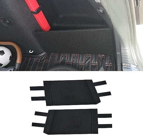 FIDEMM 2Pcs Kofferraum Trennwand Aufbewahrung Blende für Skoda Octavia Mk2 Mk3 Mk4 Sedan 2005-2021, Polyurethan Kofferraum Organizer Partitionen Seitenteiler Kofferraum Leitblech Schwarz