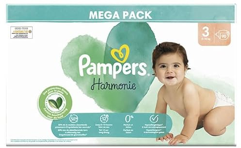Pampers Harmonie Mega Pack Taille 3 90 couches