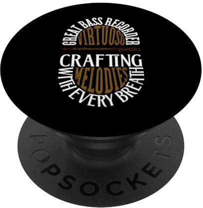 Maître de la flûte à bec à grande basse PopSockets PopGrip Adhésif