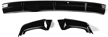 Für VW Für Tiguan 2017 2018 2019 2020 Auto Frontschürze Lip Splitter Diffusor Lip Body Kit Spoiler Schutz Abdeckung Zubehör (Color : Glossy Black)