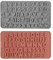 NyxSeat 2 Stück alphanumerische Formen Silikonformen Schokoladenformen Weihnachtsschokoladenformen Backdekorationen Silikon-Backformen
