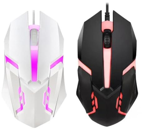 Souris filaire 3 touches éclairage coloré bureau pour Microsoft Windows pour Apple rétro-éclairage système de glissement souris IOS