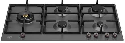 Bertazzoni Professional Series P905LPRONE - Piano cottura a gas, 89 cm, colore: Nero opaco