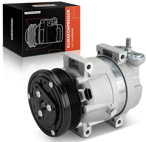 Frankberg Compresor de aire acondicionado con embrague Gasolina Compatible con Aveo/Kalos Sedán T250 T255 Lacetti J200 Nubira Lacetti KLAN Leganza KLAV Nubira J100incl. aceite premezclado