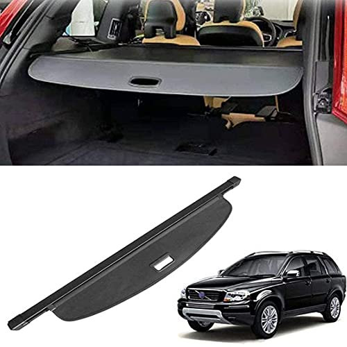 TXBZQKJ Maletero Cubierta de Carga para Volvo XC90 2005-2013, SUV Bandeja Portaequipajes Retráctil, Persiana Enrollable para Paquete de Maletero, Lona de Aleación de Aluminio